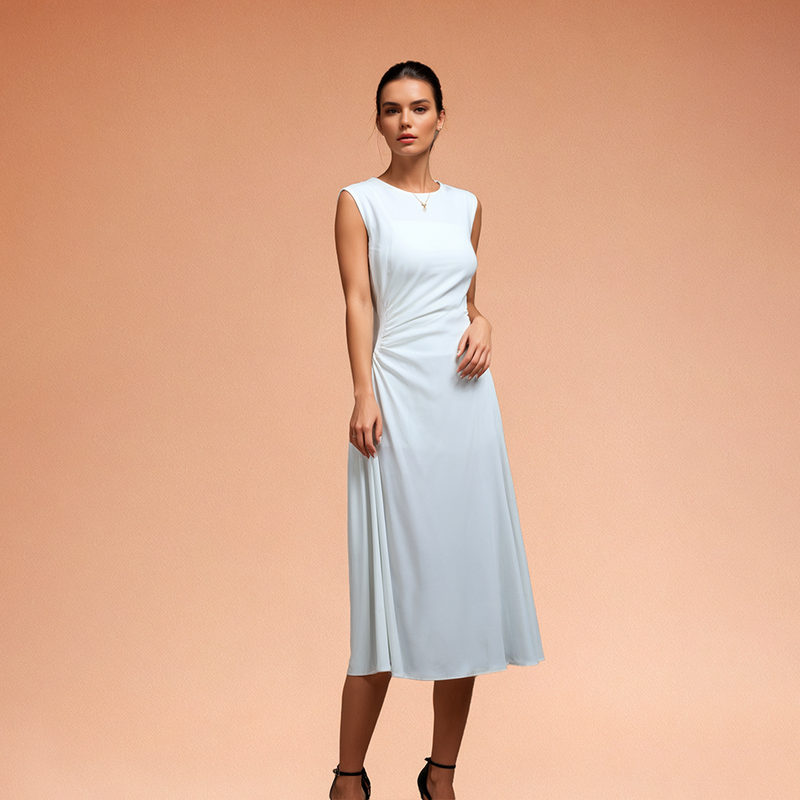 French - style Elegant One - shoulder Acetate Dress: The Perfect Fusion of Fashion and Quality