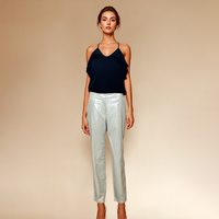 Bellamilan Brand Woven Off-the-Shoulder Halter Neck Top