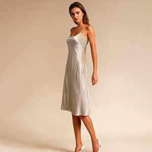 Bellamilan Brand Heavyweight Silk Pink Slip Dress