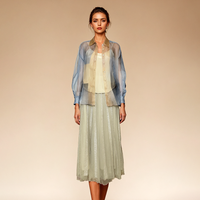 Bellamilan Brand Delicate silk organza blouse and skirt set
