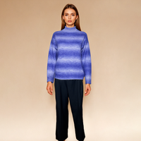 Bellamilan Brand Purple Crewneck Wool Sweater
